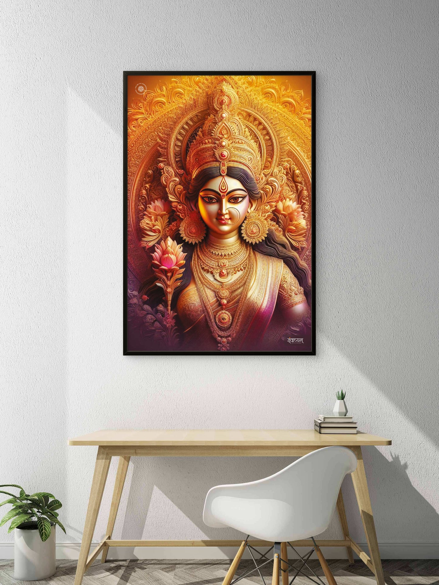 Ma Durga Divine Presence of Strength and Devotion Acrylic Frame
