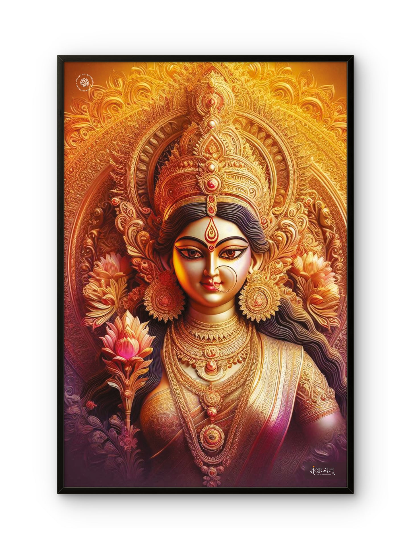 Ma Durga Divine Presence of Strength and Devotion Acrylic Frame