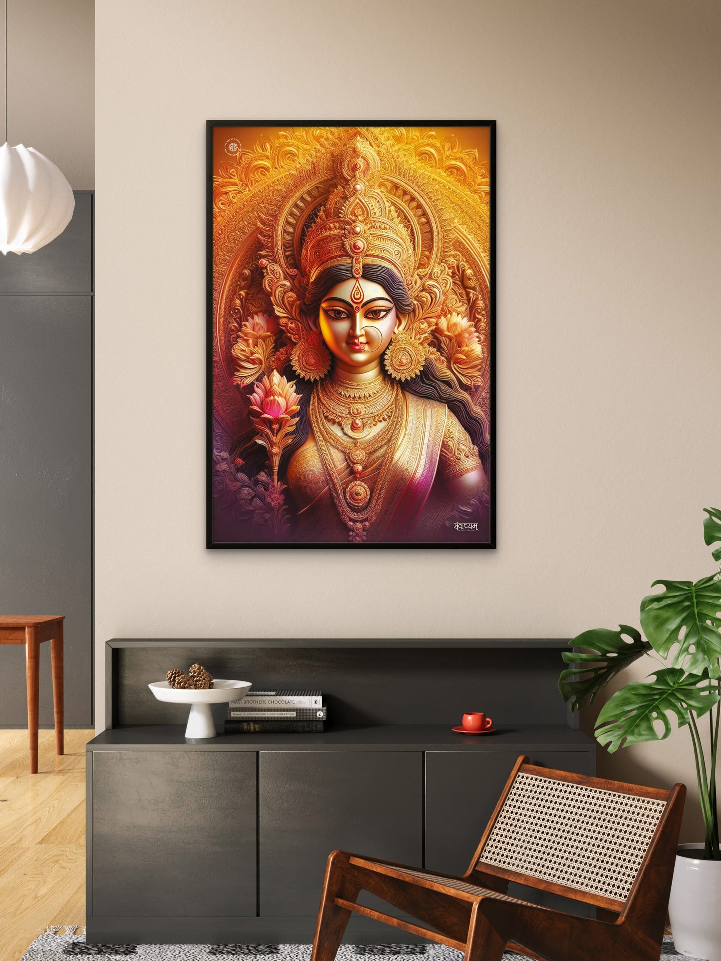 Ma Durga Divine Presence of Strength and Devotion Acrylic Frame