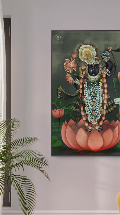 Shreenath Ji Eternal Blessings Divine Acrylic Frame