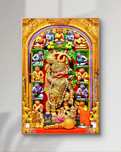 Blessings of Hanuman Ji – The Kashtbhanjan Divine Acrylic Frame