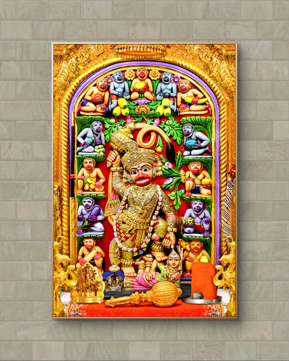 Blessings of Hanuman Ji – The Kashtbhanjan Divine Acrylic Frame