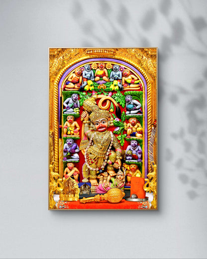 Blessings of Hanuman Ji – The Kashtbhanjan Divine Acrylic Frame