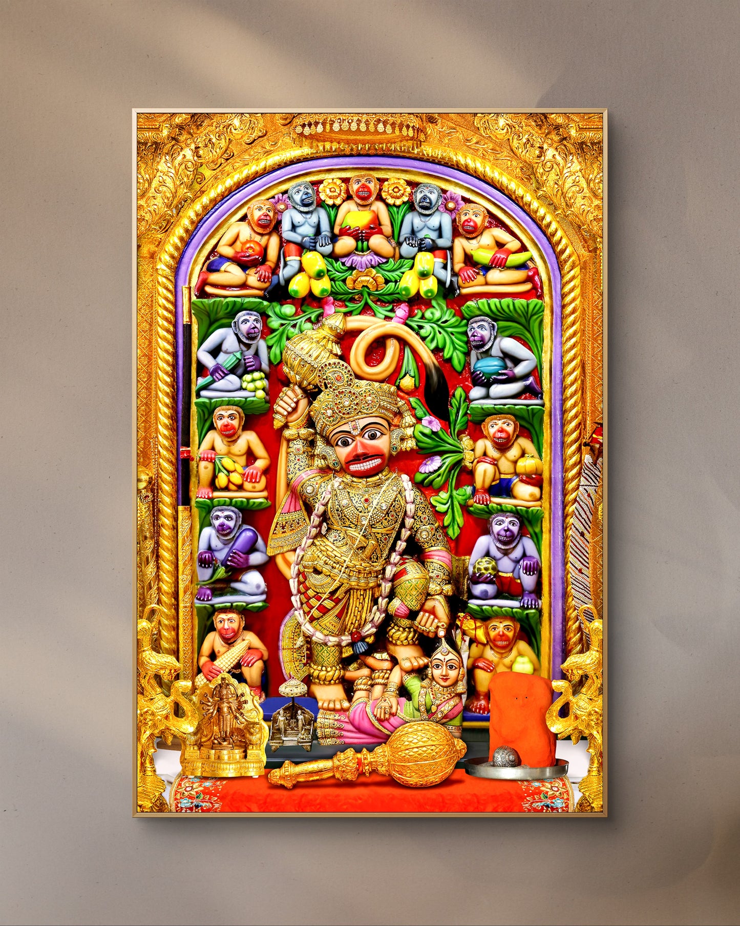 Blessings of Hanuman Ji – The Kashtbhanjan Divine Acrylic Frame